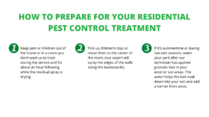 How to prepare for your residential pest control treatment from Gunter Pest & Lawn.