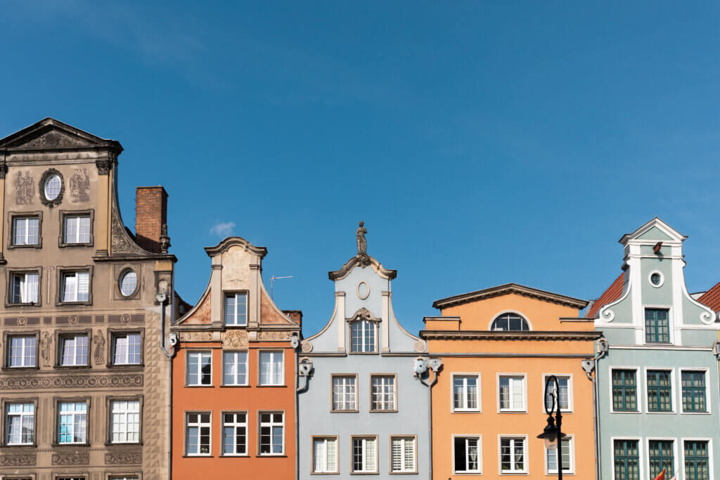 Facades of history buildings on Old Town. Know Your Homes History